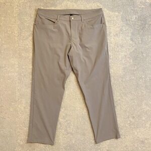 Lululemon Pants Mens 38x30 Gray Stretch 5 Pocket Chino Casual Travel Performance